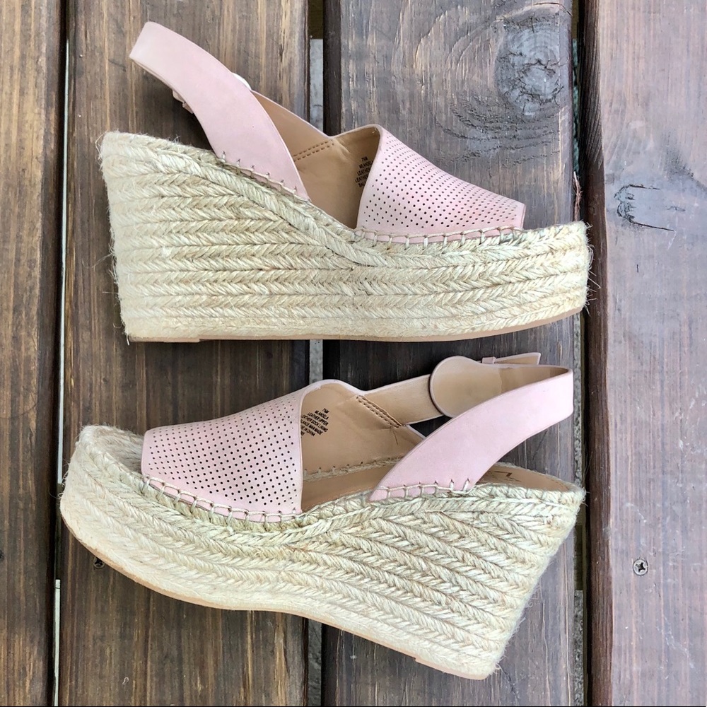 Women’s Pink Espadrille Wedge Sandals